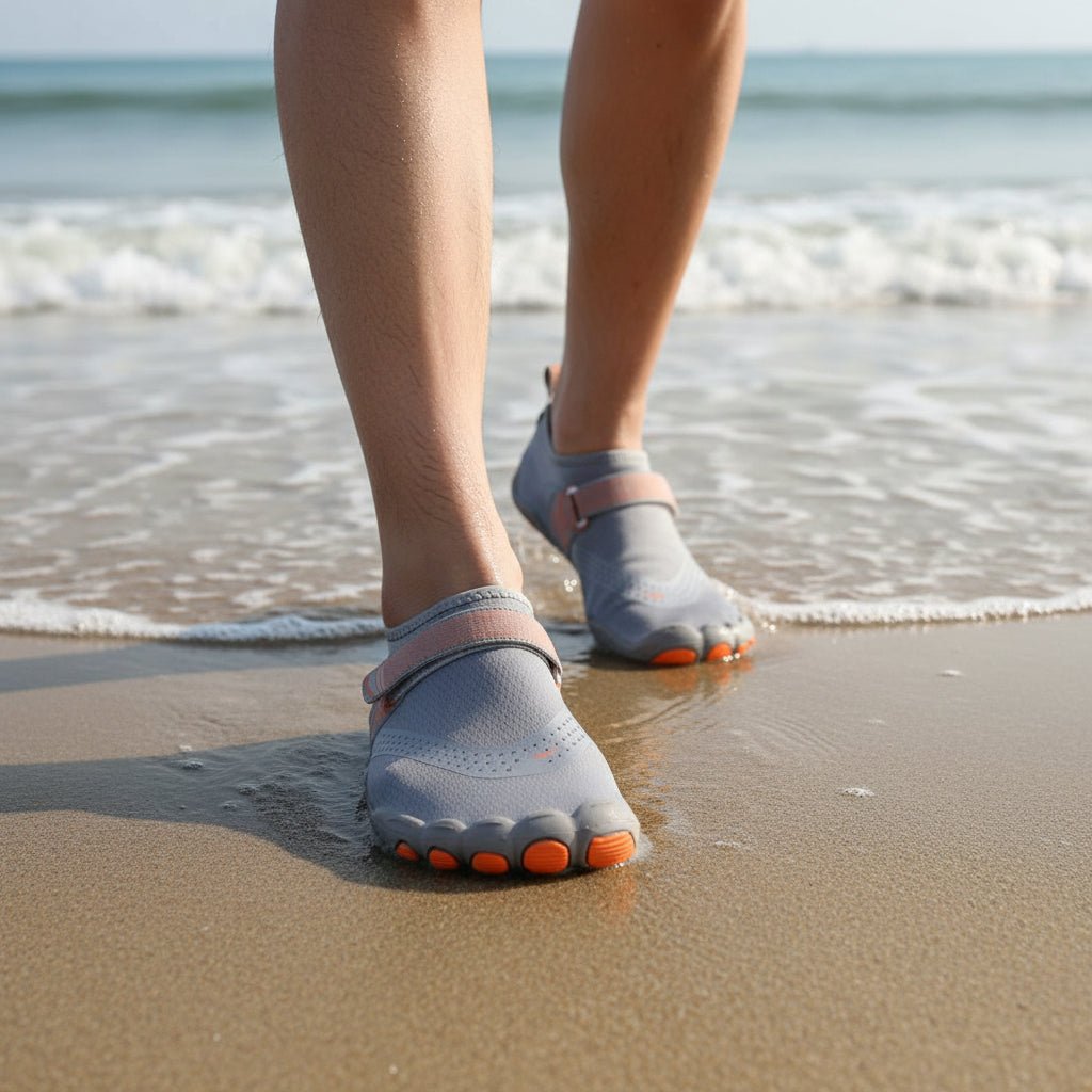 Chaussures d'eau unisexes - design de foulée pieds nus - chaussures pour plage et randonnée
