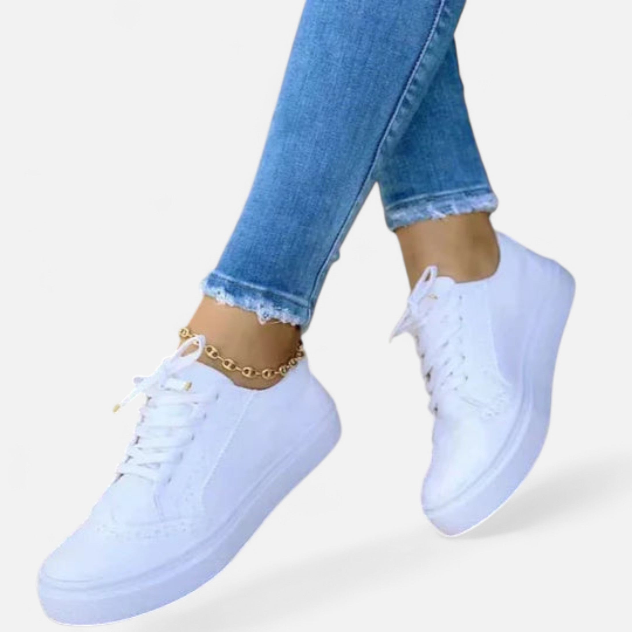 Zapatillas Mujer Punta Redonda Color Sólido