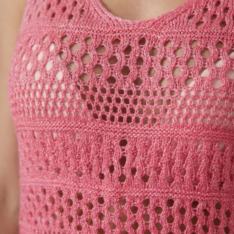 Vestido de Playa para Mujer Women's Beach Cover Ups de Encaje Crochet Ajustado