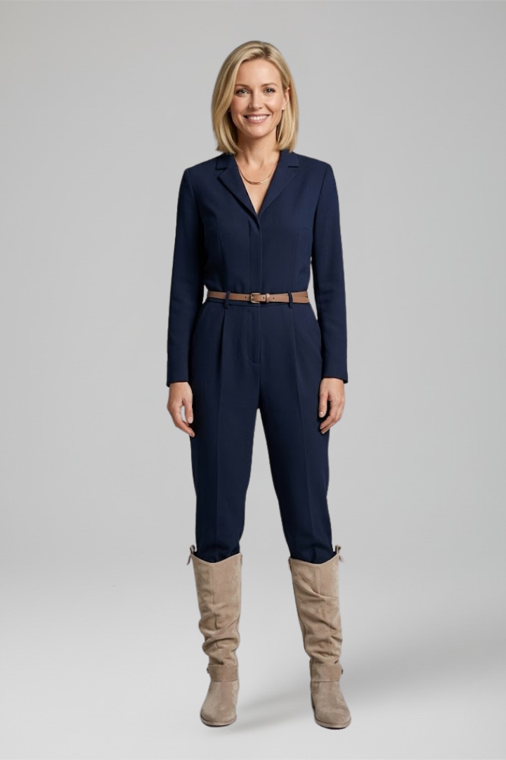 Botas Altas para Mujer con Cremallera Lateral y Tacón Bajo Estable