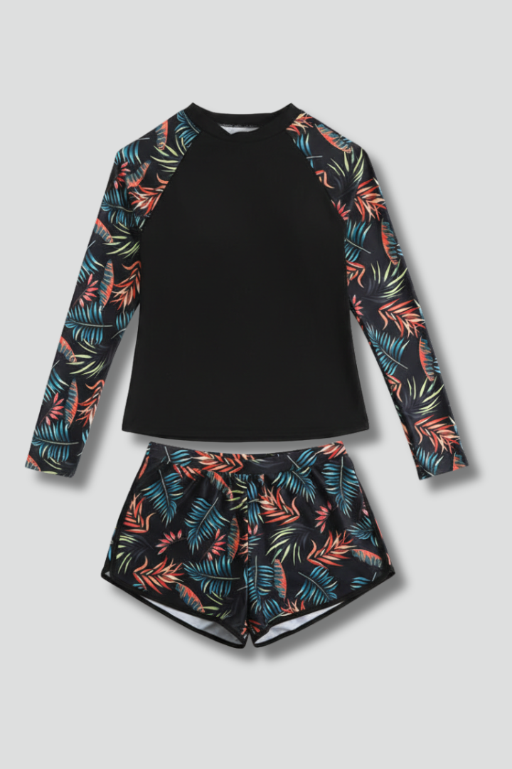 Bañador tankini para mujer - traje de baño de manga larga con pantalones | playa