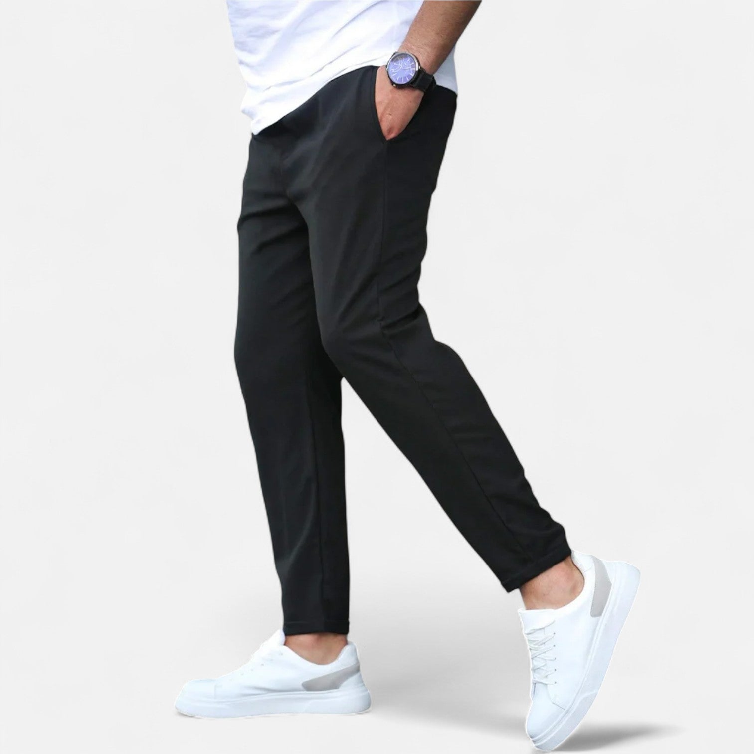 Pantalones Elásticos para Hombre – Comodidad Dinámica, Estilo Sofisticado