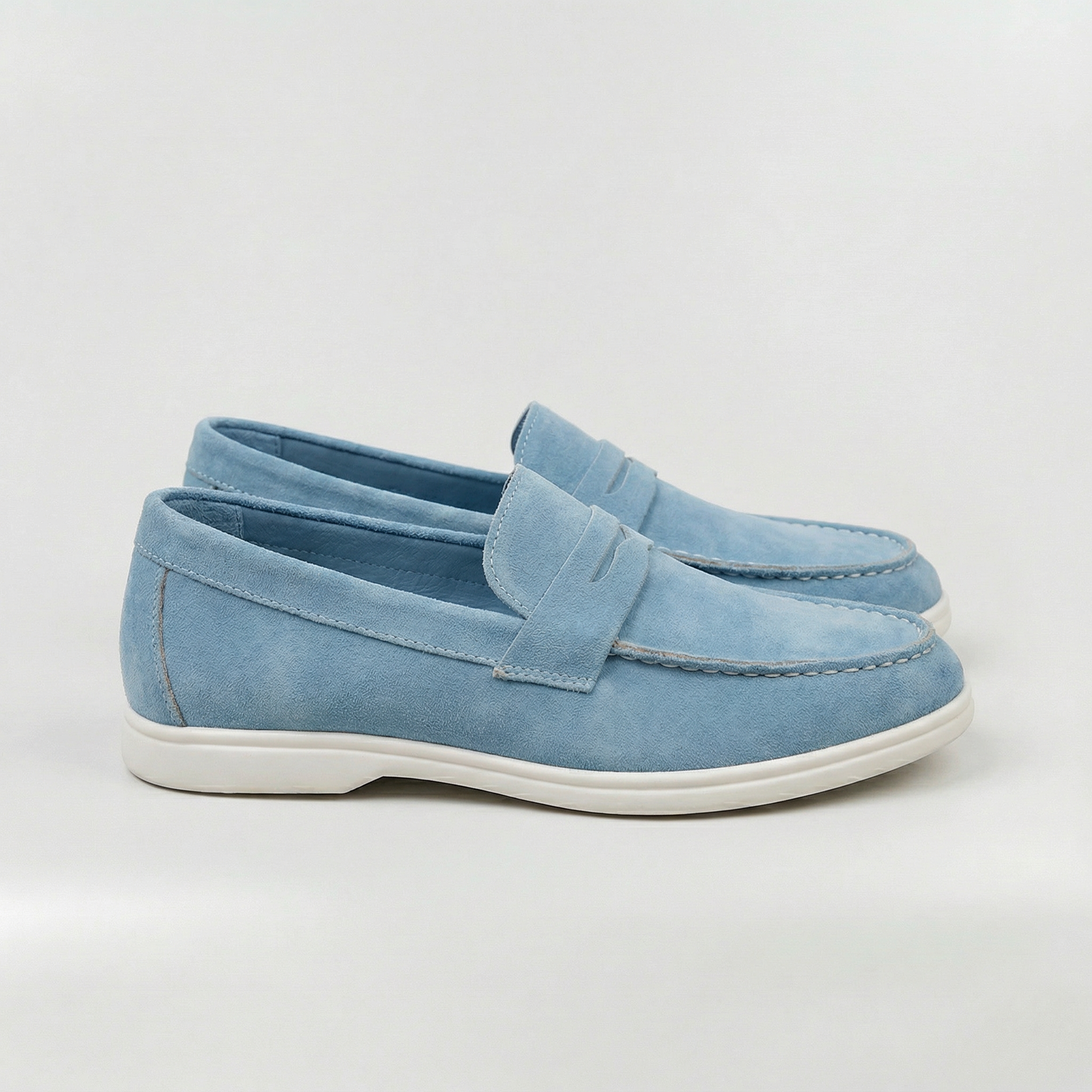 Mocasines de Ante para Mujer Zapatos de Caminar Cómodos sin Cordones