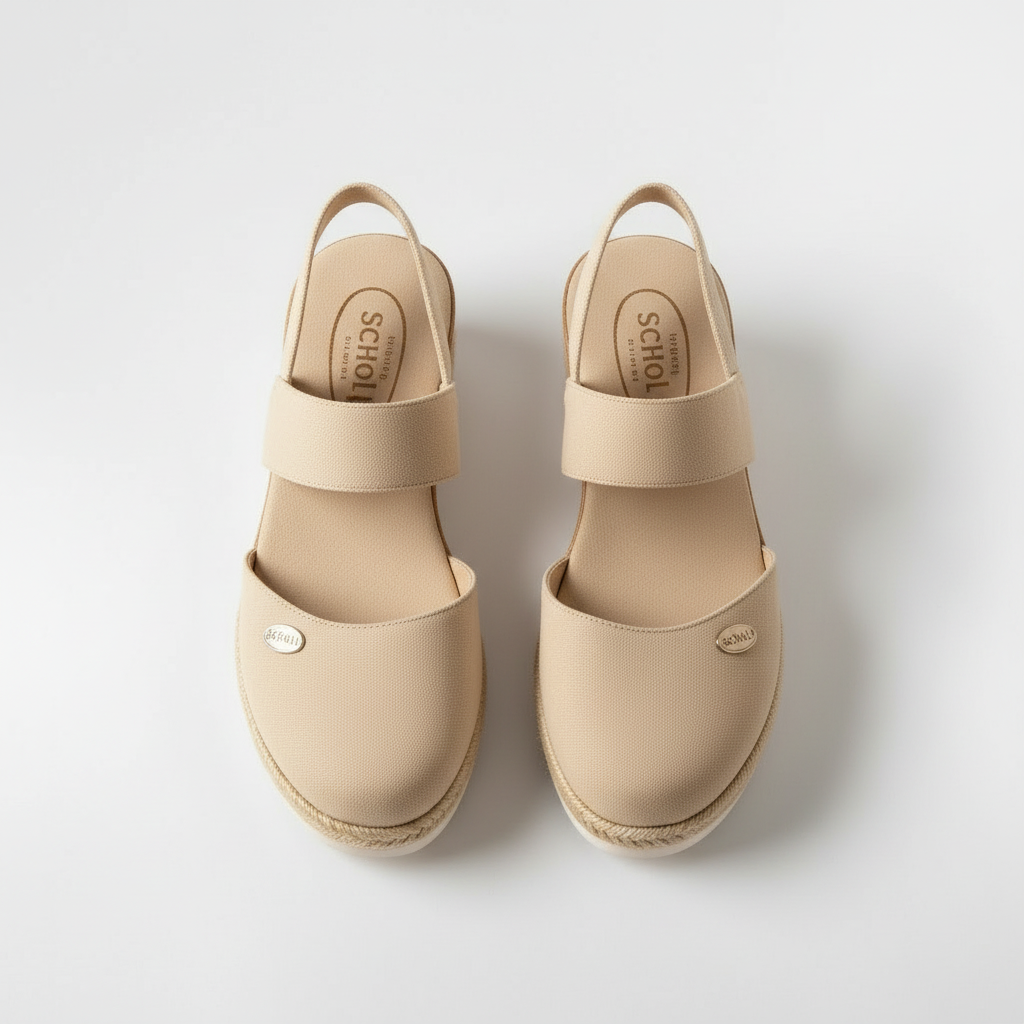 Women's Espadrille Style Platform Sandals Linen Wedge Shoes