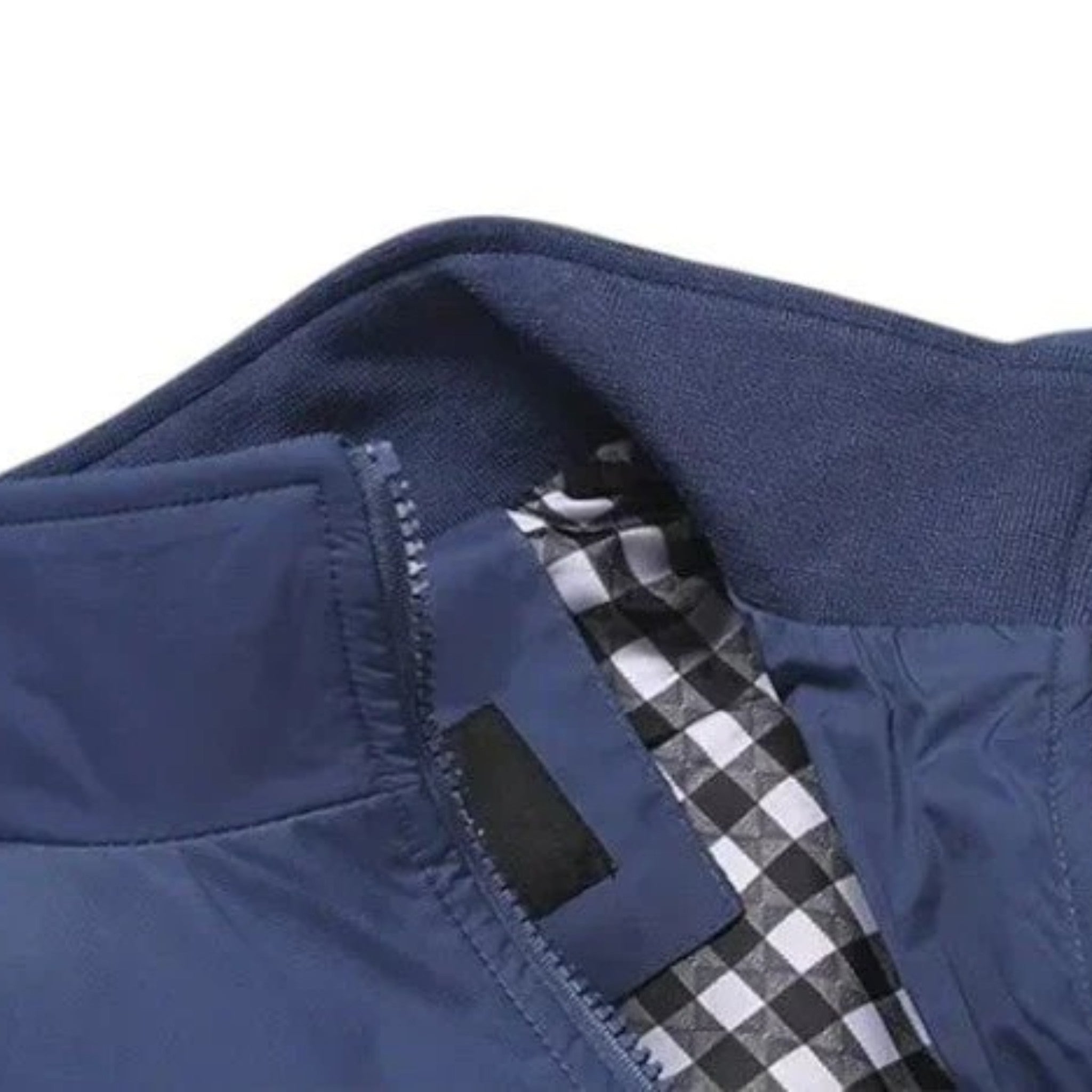 Chaqueta Bomber Ligera para Hombre con Cierre de Cremallera y Cuello Alto