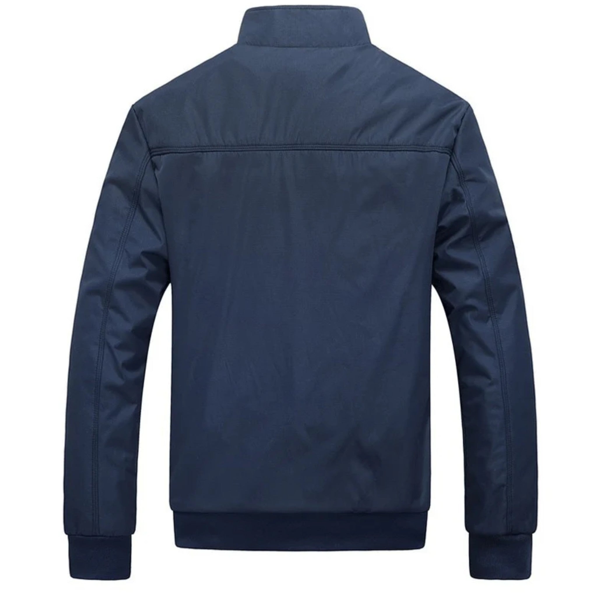 Chaqueta Bomber Ligera para Hombre con Cierre de Cremallera y Cuello Alto