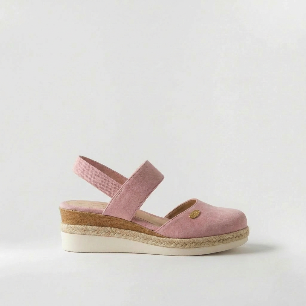 Women's Espadrille Style Platform Sandals Linen Wedge Shoes