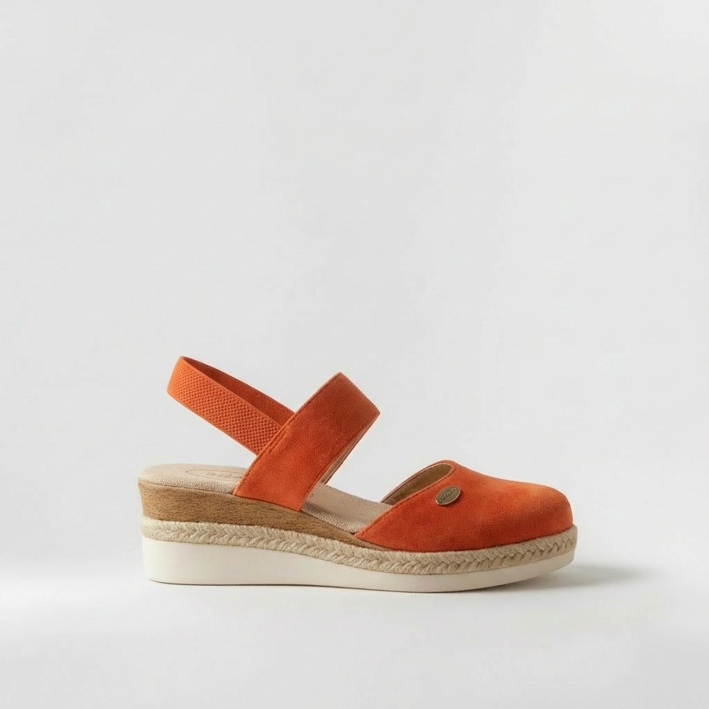 Women's Espadrille Style Platform Sandals Linen Wedge Shoes