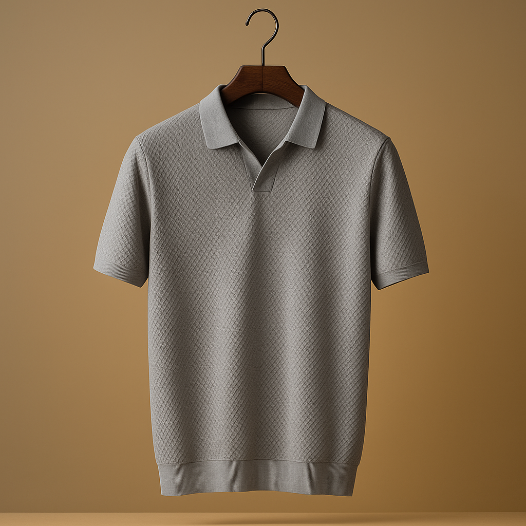 Polo de Manga Corta Ajustado para Hombre