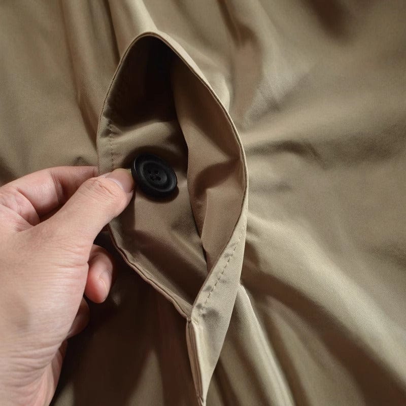 Abrigo Resistente al Agua para Hombre con Forro Acolchado y Bolsillos