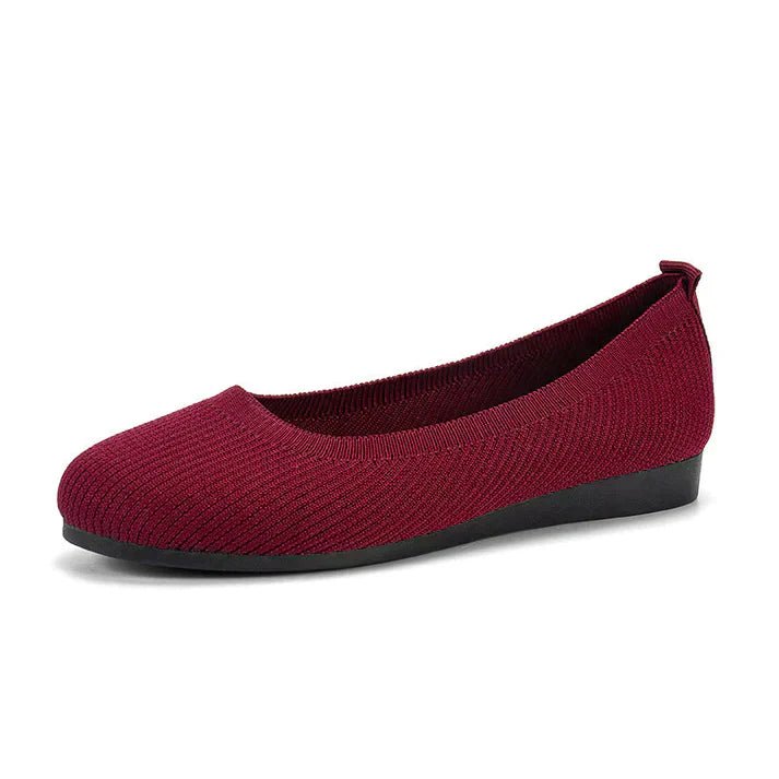 Bailarinas de Malla para Mujer con Punta Redonda y Suela Flexible