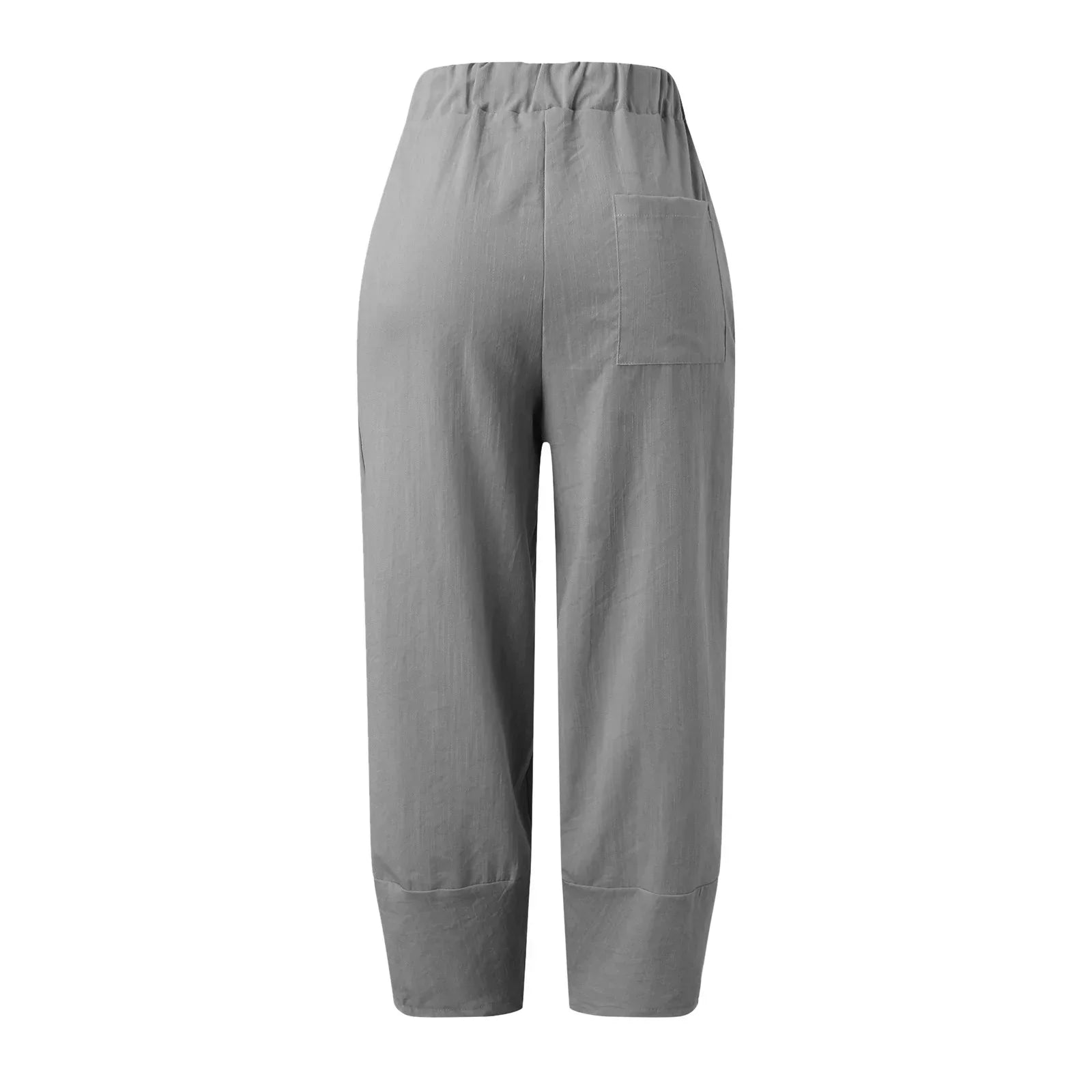 Pantalones de Pata Ancha para Mujer con Diseño Holgado y Corte Tobillero