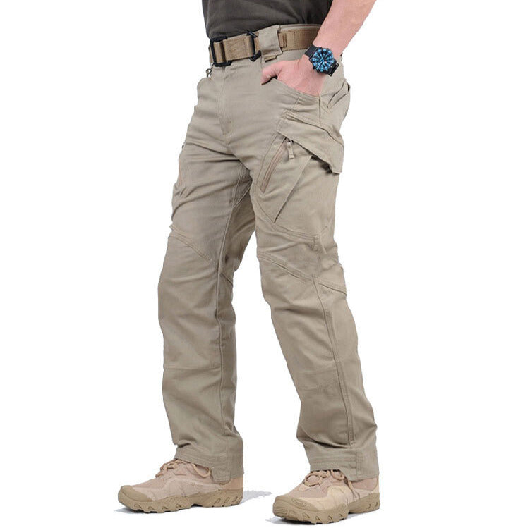 Pantalón Cargo de Hombre con Bolsillos Múltiples y Costuras Reforzadas