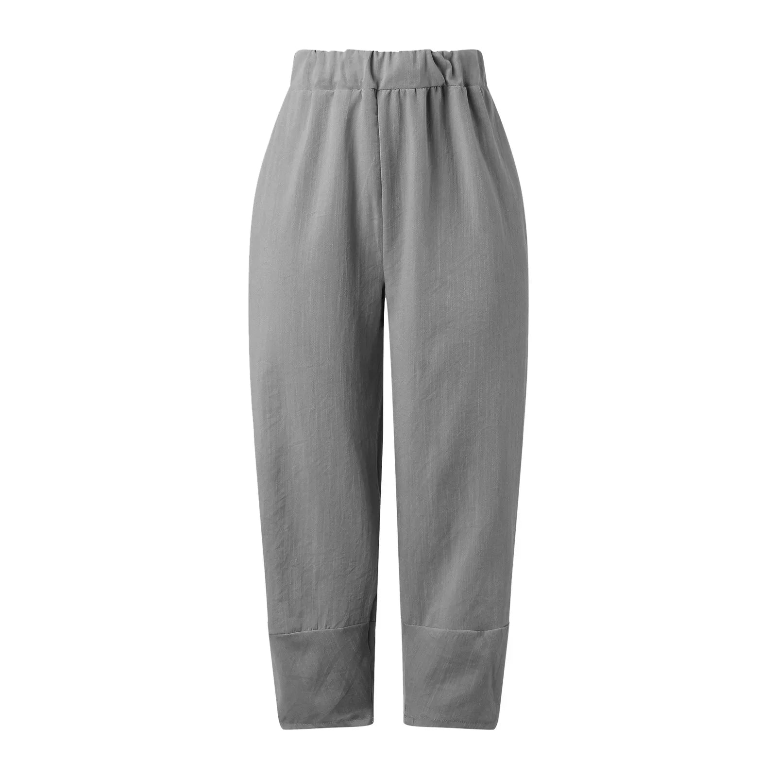 Pantalones de Pata Ancha para Mujer con Diseño Holgado y Corte Tobillero