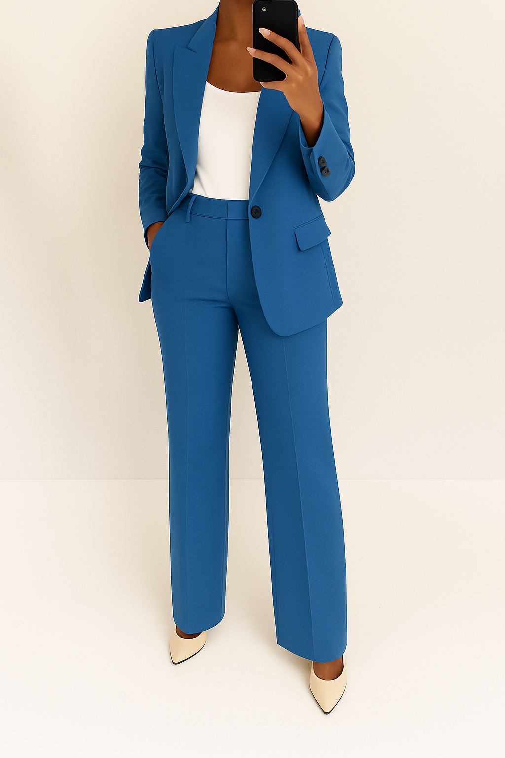 Conjunto de Mujer de Blazer y Pantalón con Corte Moderno para Oficina