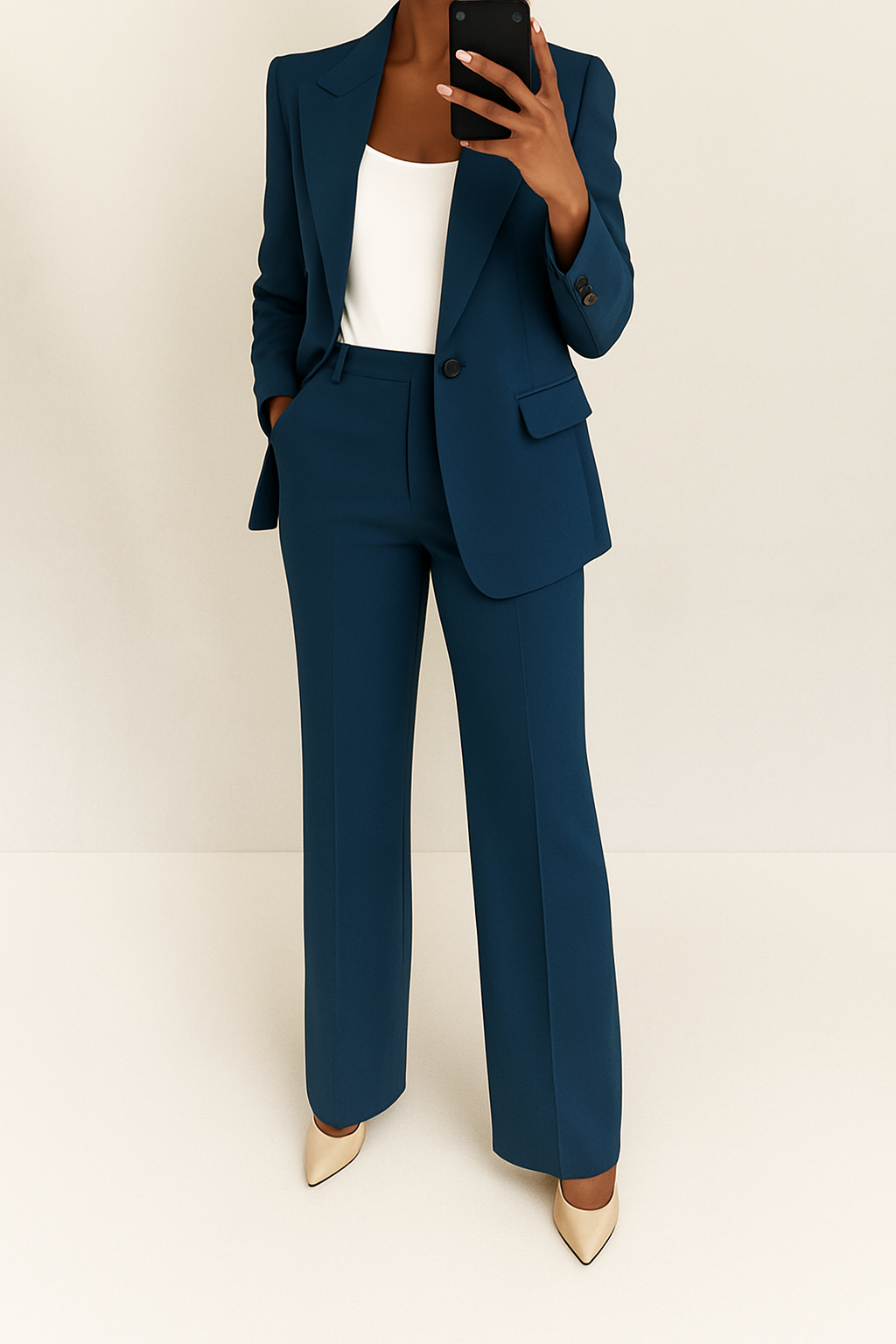 Conjunto de Mujer de Blazer y Pantalón con Corte Moderno para Oficina
