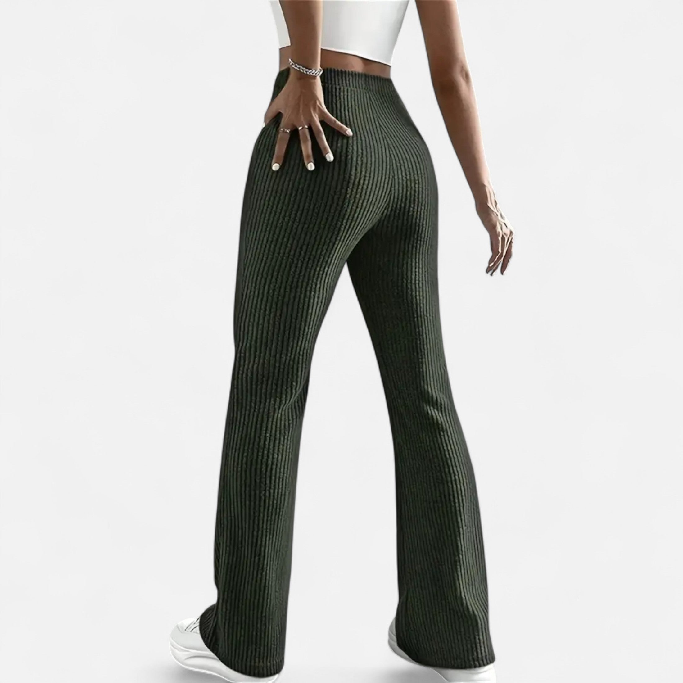 Pantalón Elegante Cintura Alta Mujer