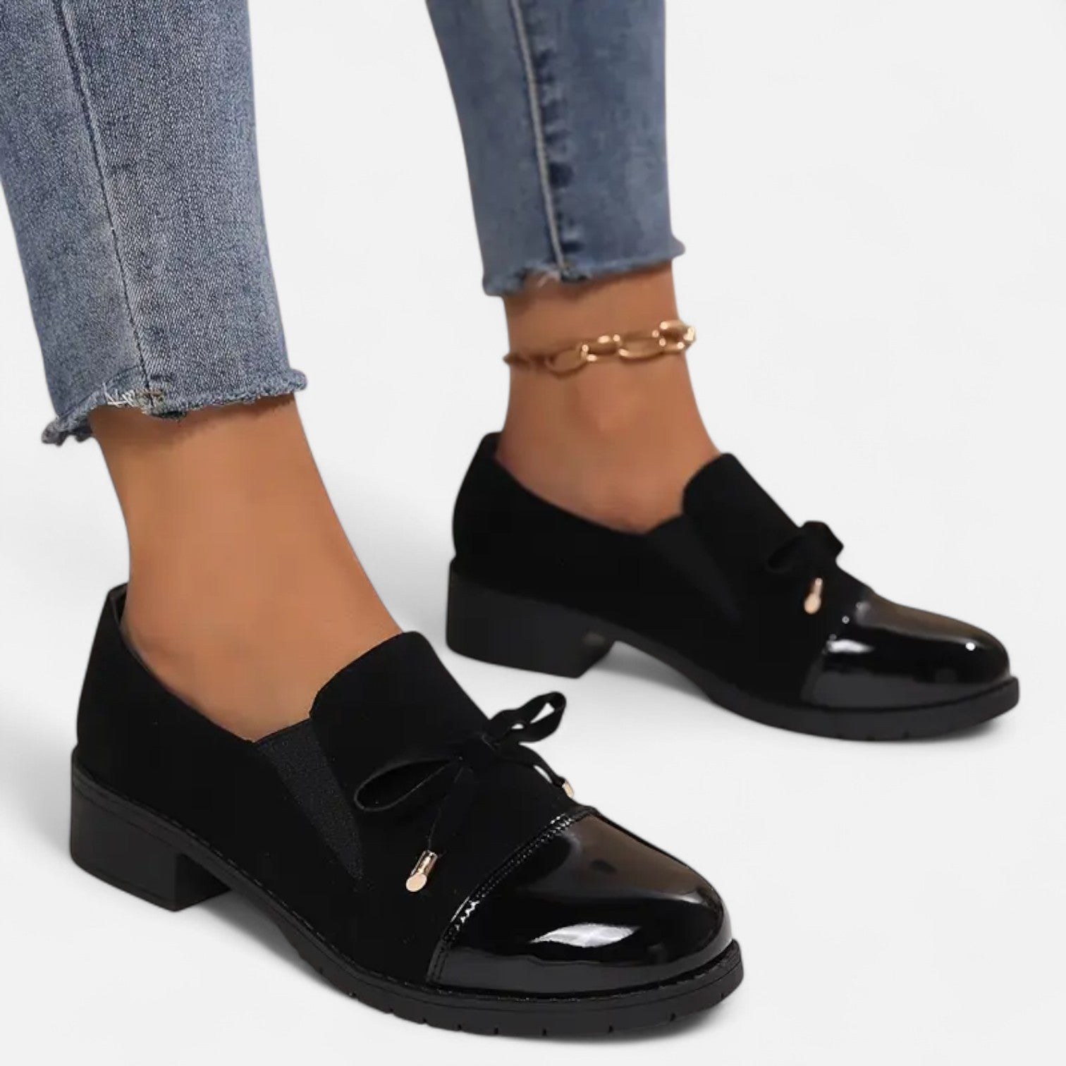 Mocasines Retro Lazo Mujer