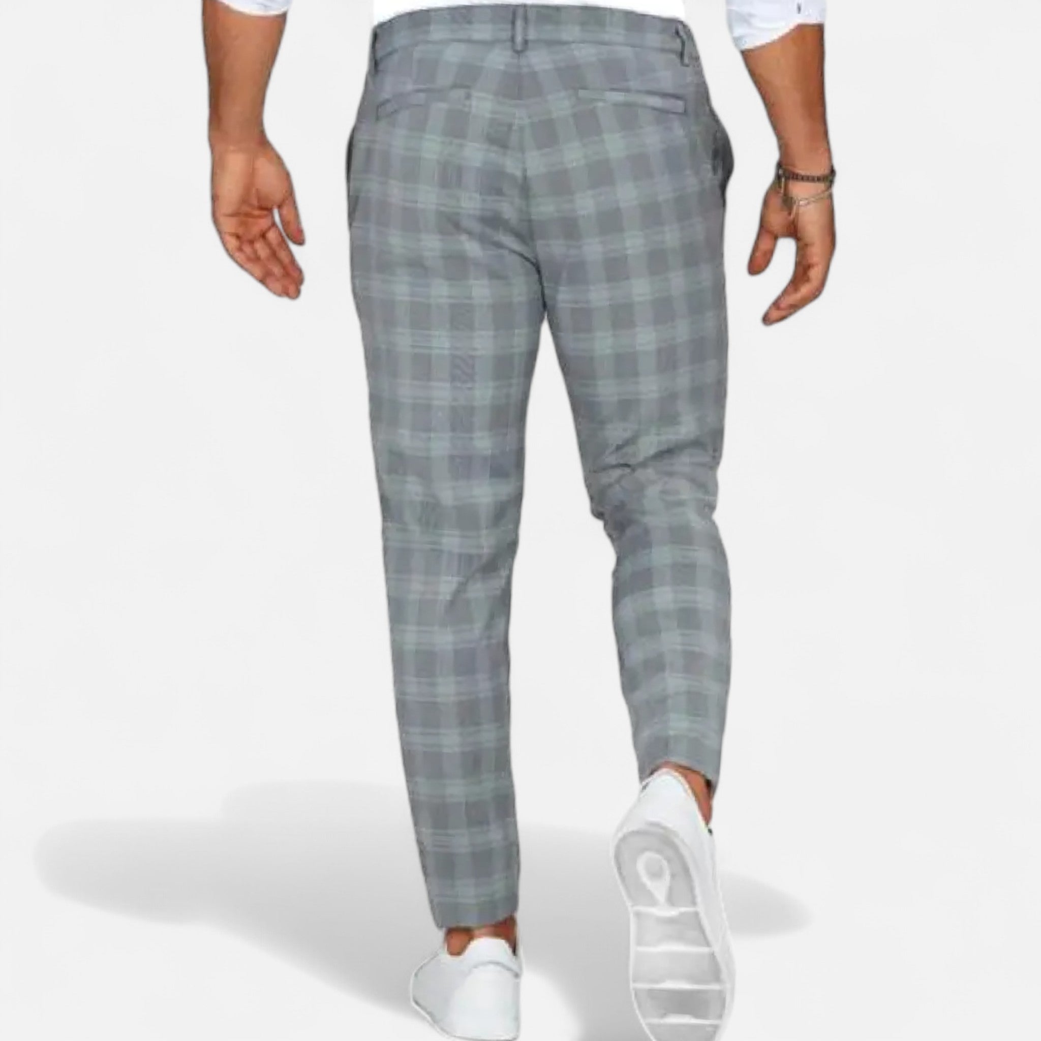 Chinos Hombre Slim Fit Cuadro Clásico con Stretch