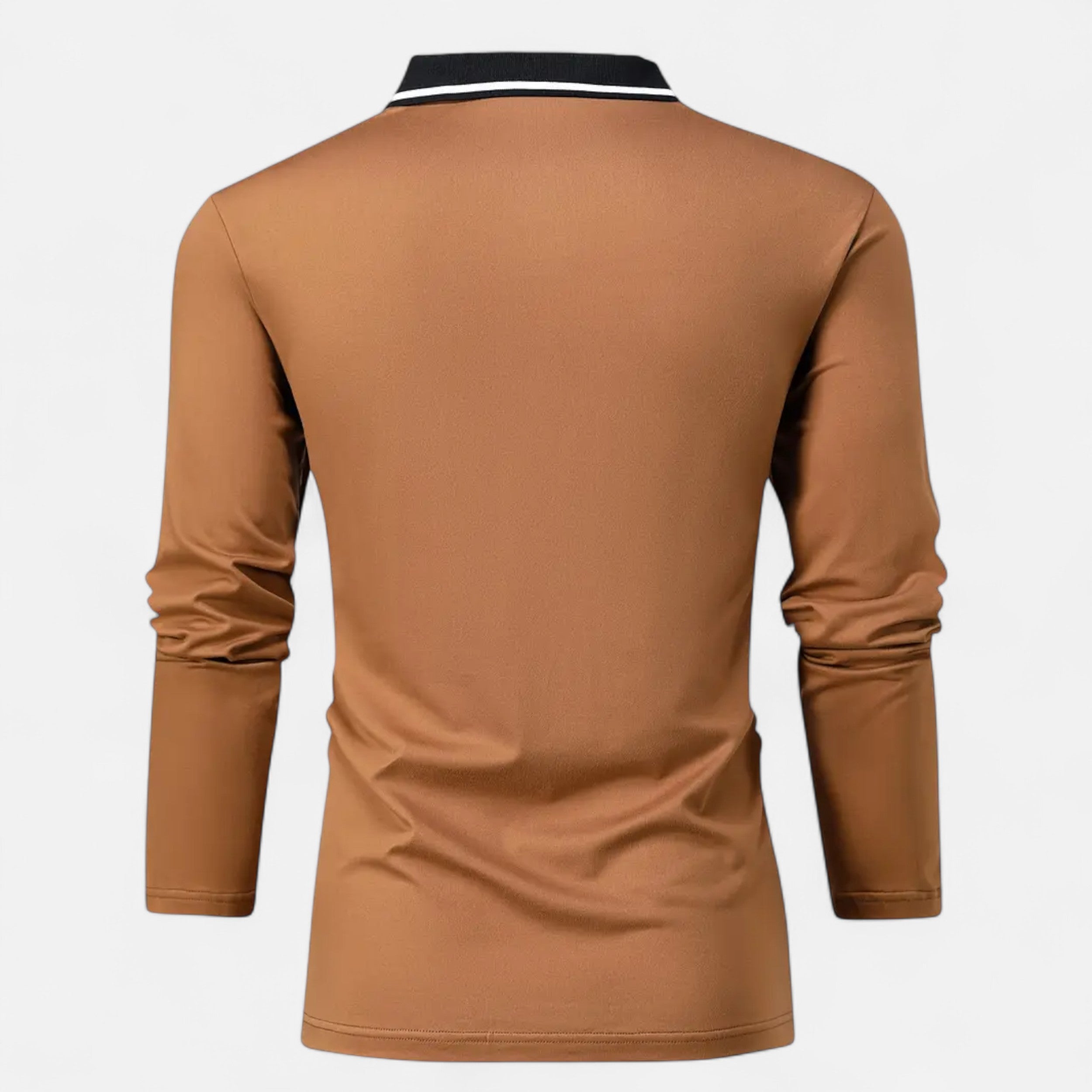 Polo Hombre Manga Larga Estilo Rugby Casual