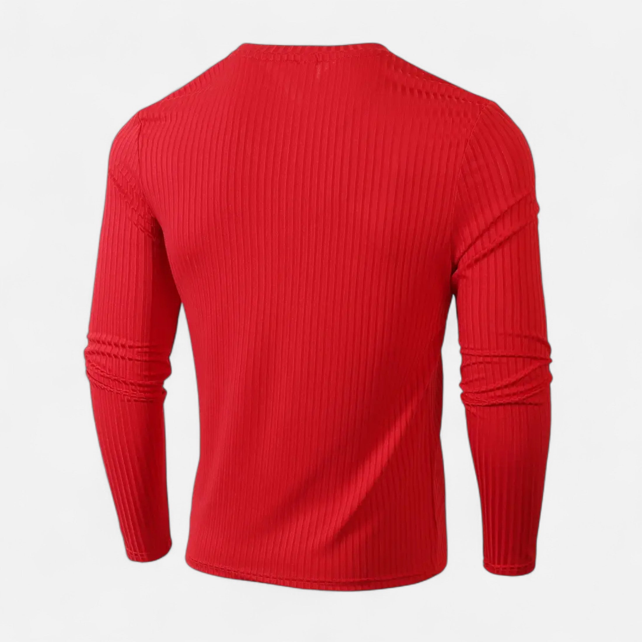Eliaro Moda | T-shirt de Manga Comprida Canelada para Homem
