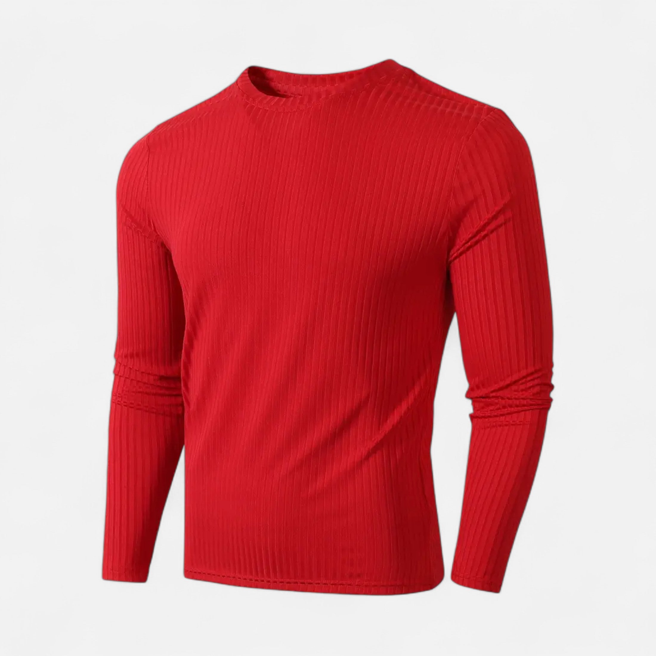 Eliaro Moda | T-shirt de Manga Comprida Canelada para Homem