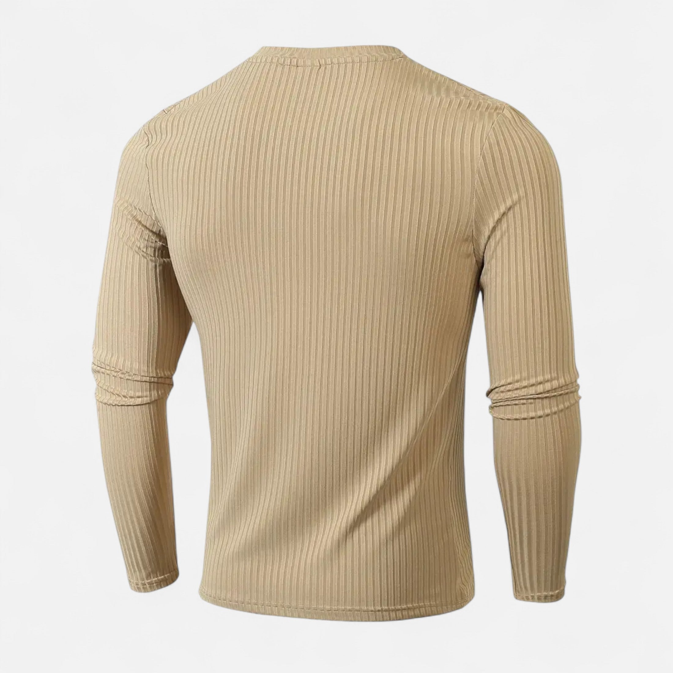 Eliaro Moda | T-shirt de Manga Comprida Canelada para Homem