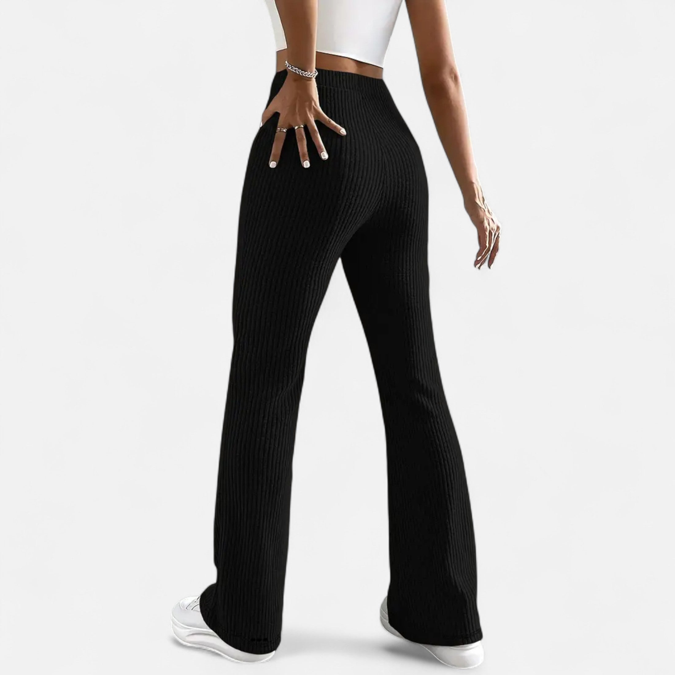 Pantalón Elegante Cintura Alta Mujer