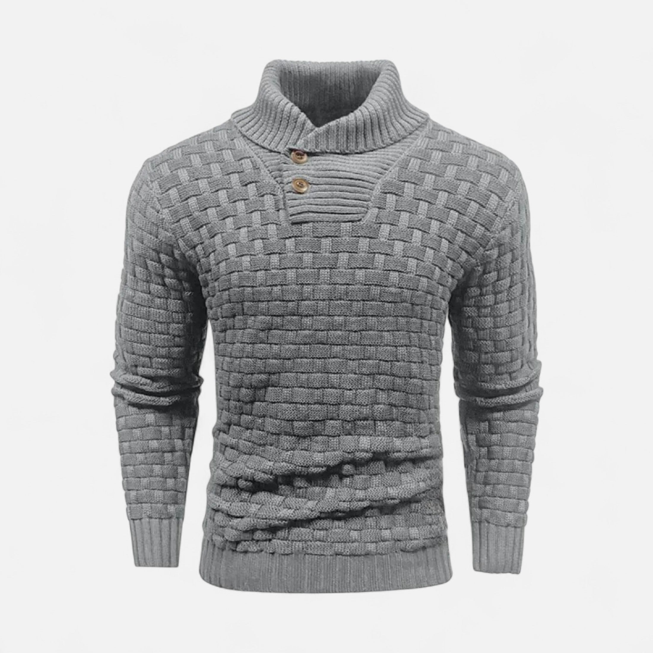 Jersey Hombre Invierno Cuello Alto Térmico