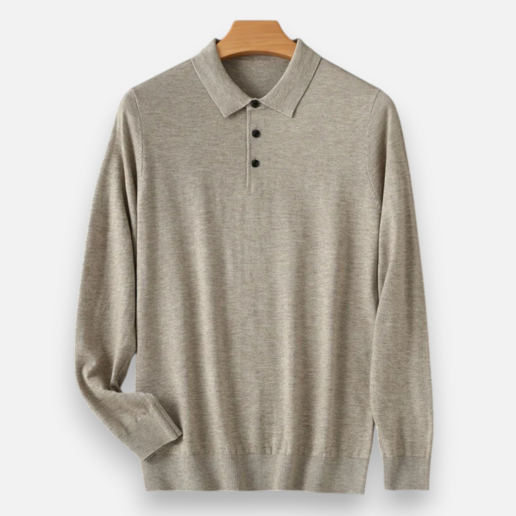 Camisa Polo Hombre Merino Suave Corte Clásico