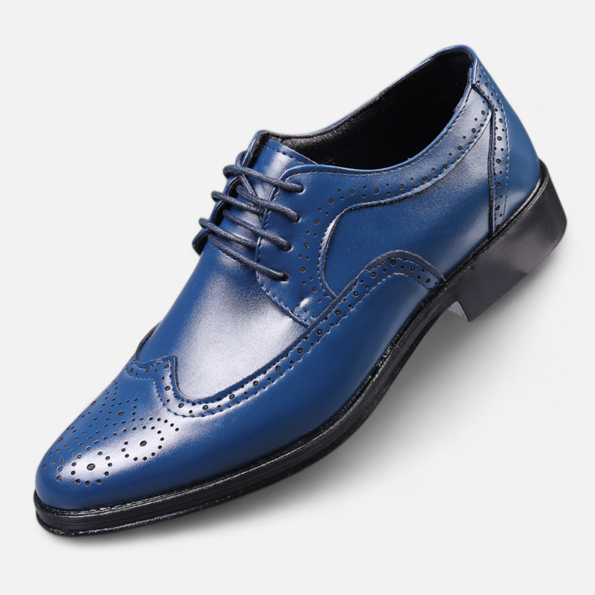 Zapatos Formales Hombre Estilo Inglés Perforado