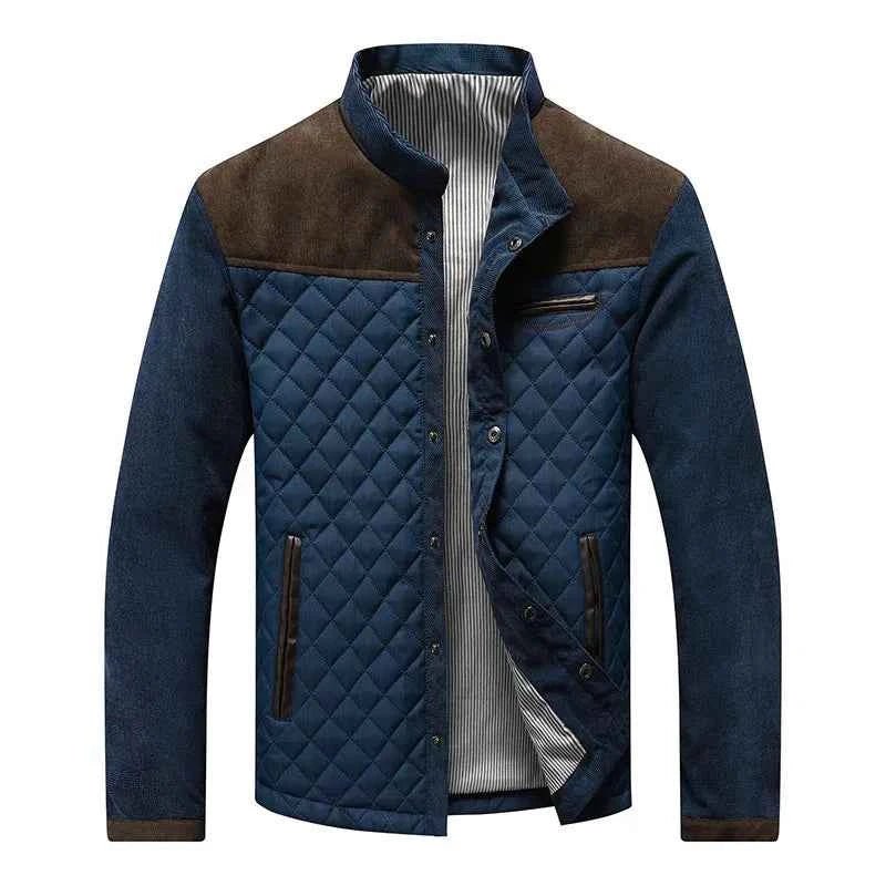 Chaqueta Acolchada Ligera para Hombre con Corte Regular y Largo a la Cadera