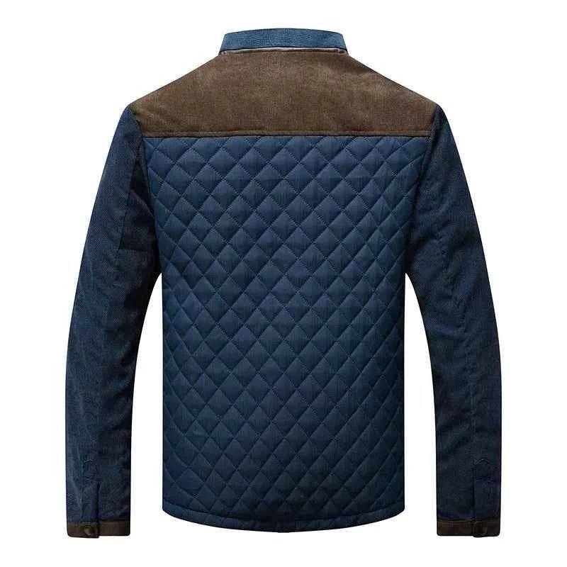 Chaqueta Acolchada Ligera para Hombre con Corte Regular y Largo a la Cadera