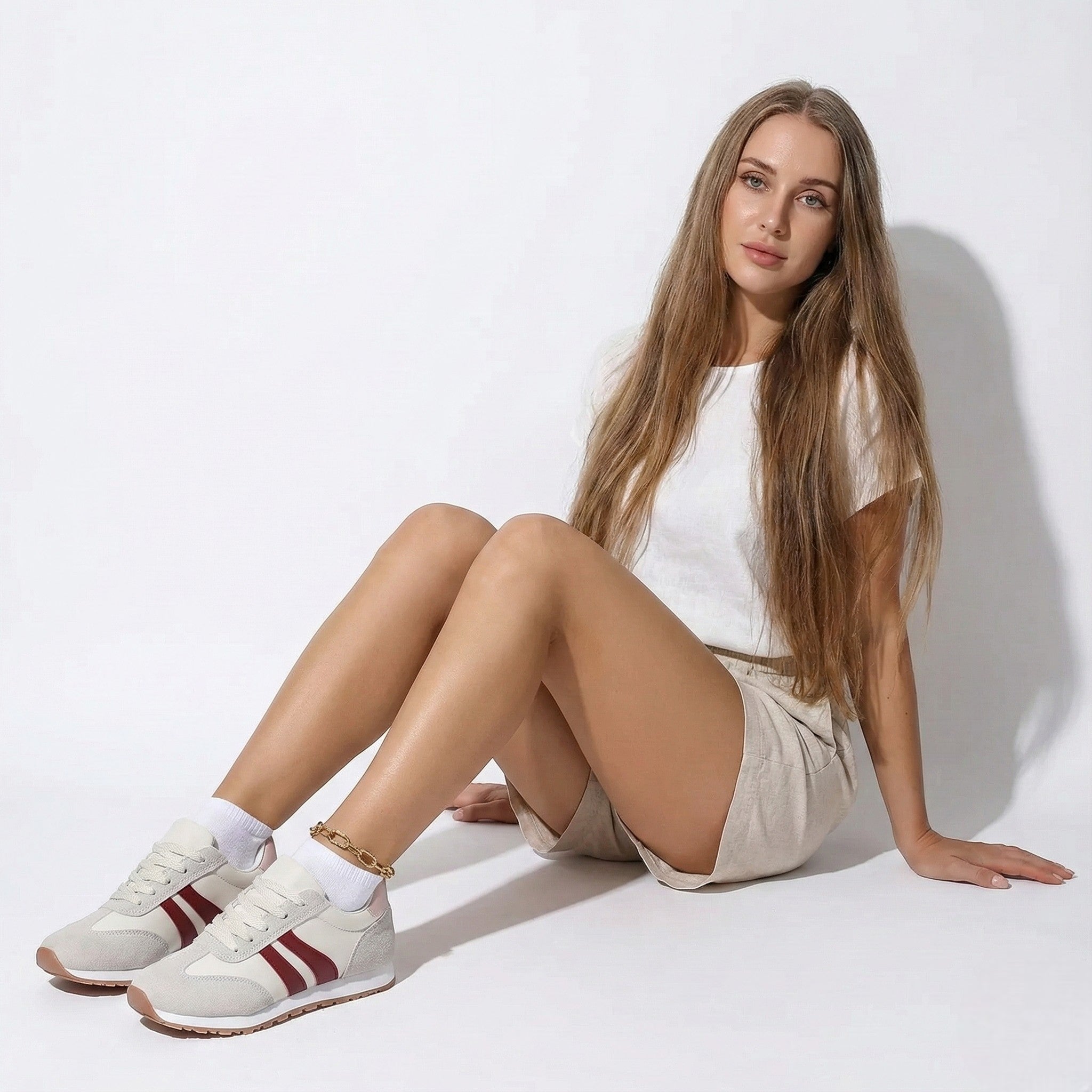 Zapatillas de Deporte para Mujer Tenis Casuales Transpirables con Suela Gruesa