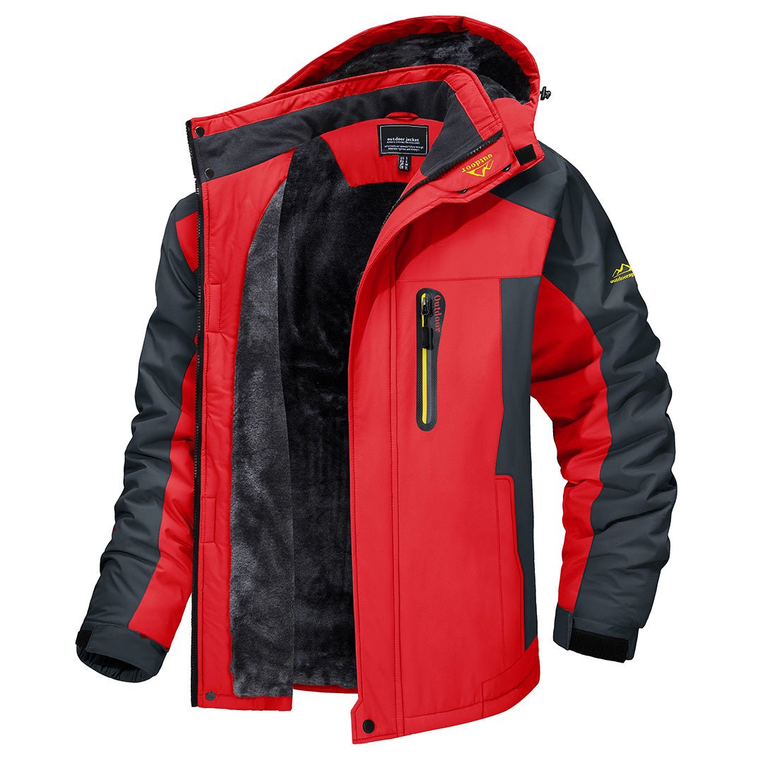 Chaqueta Resistente al Frío para Hombre con Cierre de Cremallera Completo
