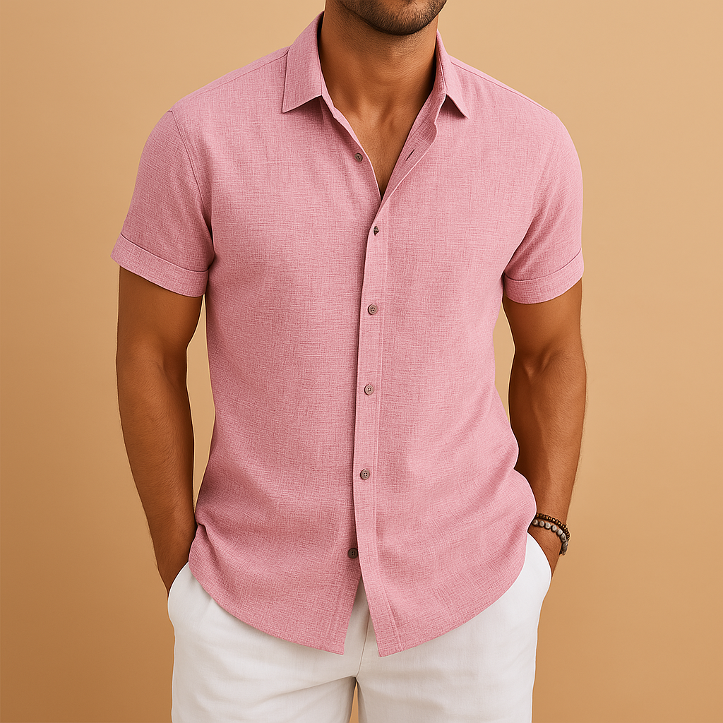 Camisa De Manga Corta Para Hombre