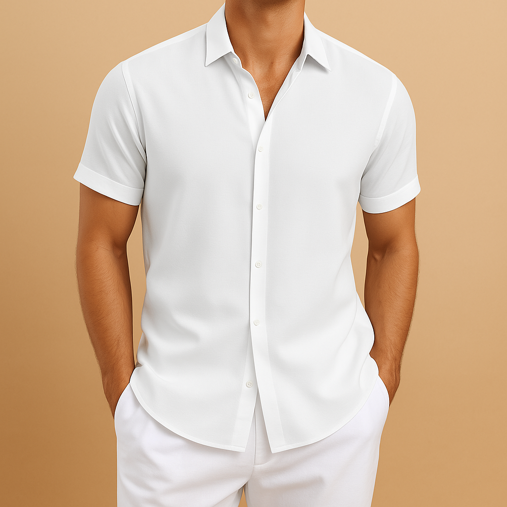 Camisa De Manga Corta Para Hombre