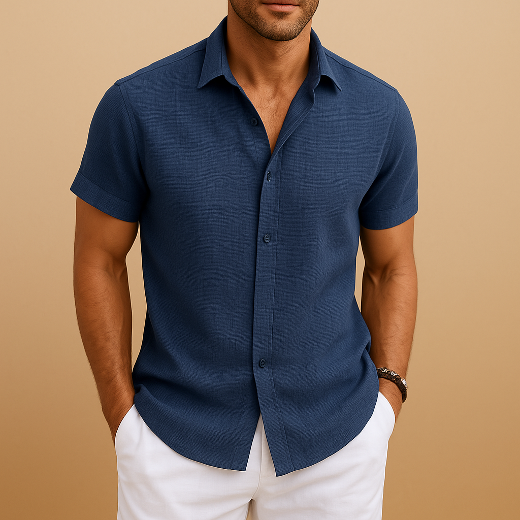 Camisa De Manga Corta Para Hombre