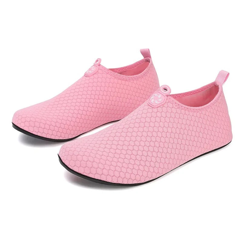 Chaussures aquatiques unisexes - semelle élastique en caoutchouc - chaussures pour plage et piscine