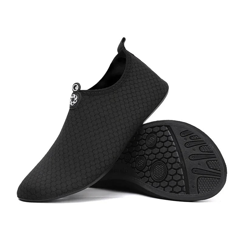 Chaussures aquatiques unisexes - semelle élastique en caoutchouc - chaussures pour plage et piscine