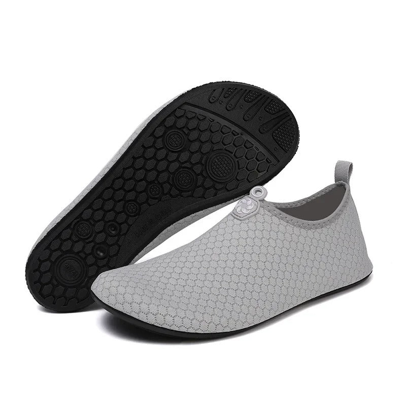Chaussures aquatiques unisexes - semelle élastique en caoutchouc - chaussures pour plage et piscine