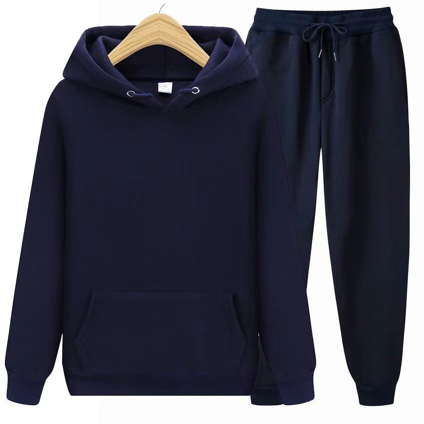 Conjunto de Chándal Unisex con Sudadera de Capucha y Jogger de Cintura Ajustable