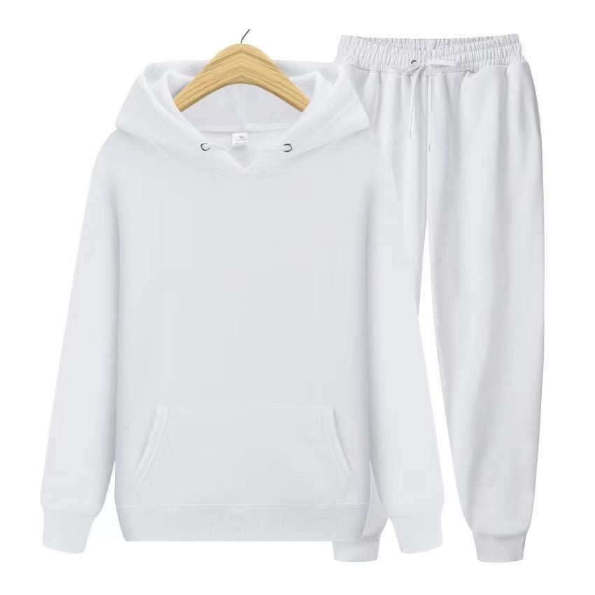 Conjunto de Chándal Unisex con Sudadera de Capucha y Jogger de Cintura Ajustable
