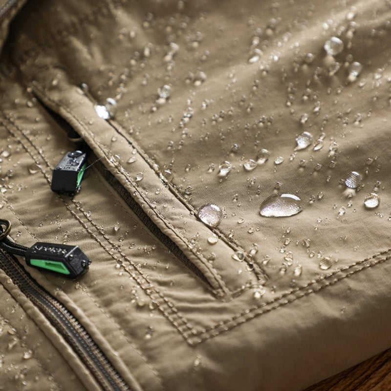 Chaqueta Resistente al Agua con Capucha Desmontable y Forro Cálido