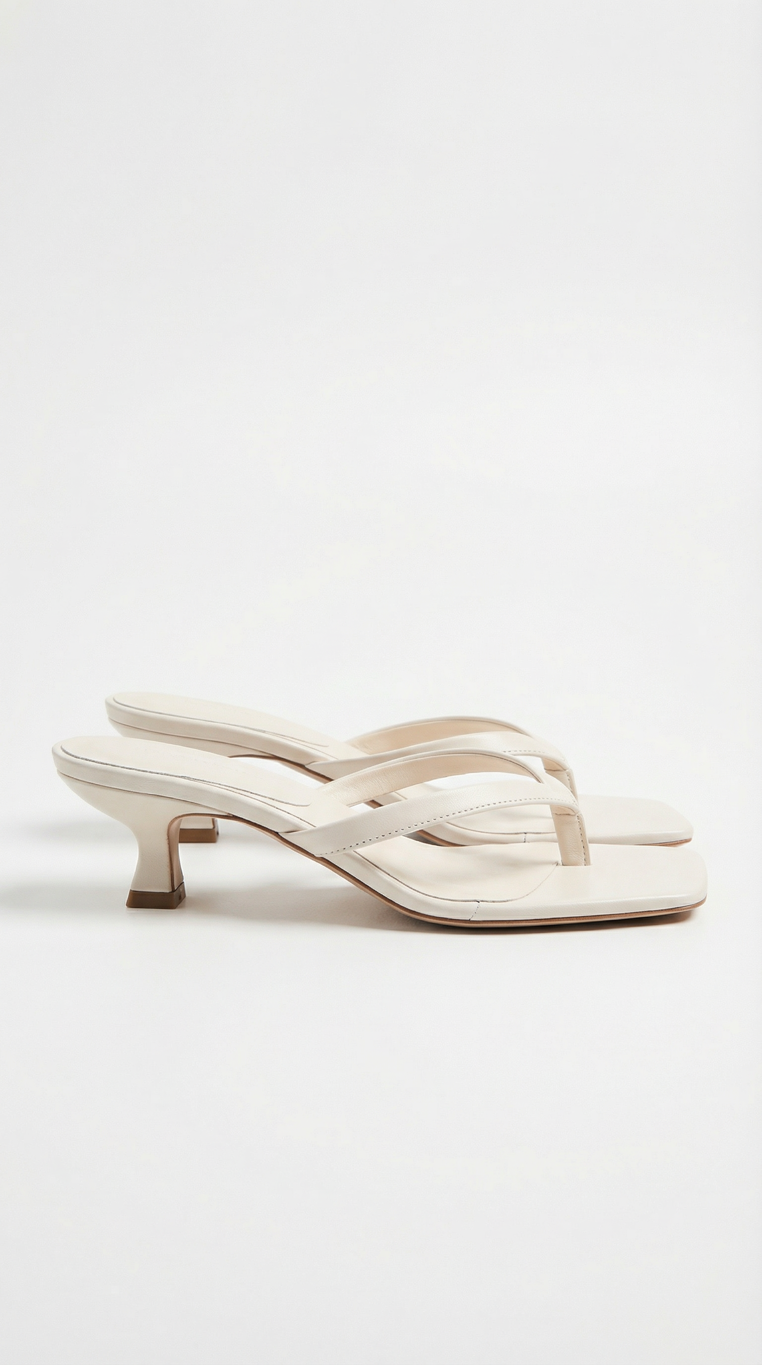 Sandalias de Tacón de Aguja Tipo Chancla con Punta Cuadrada y Tiras para Mujer