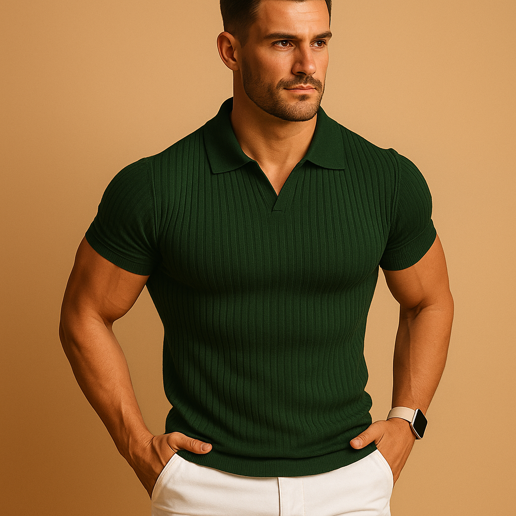 Polo de Corte Ajustado para Hombre