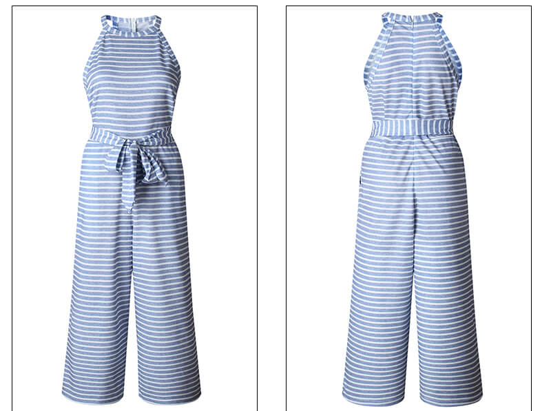 Jumpsuit mujer con cinturón | diseño fluido de verano